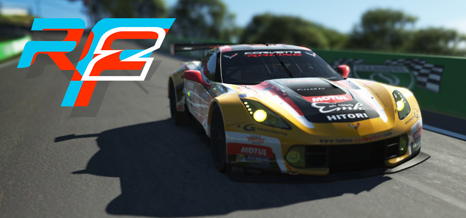 Corvette racing in rFactor 2